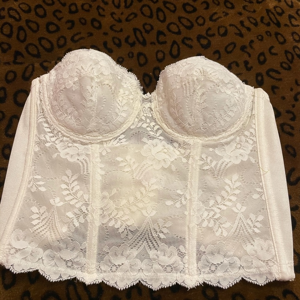 white corset top